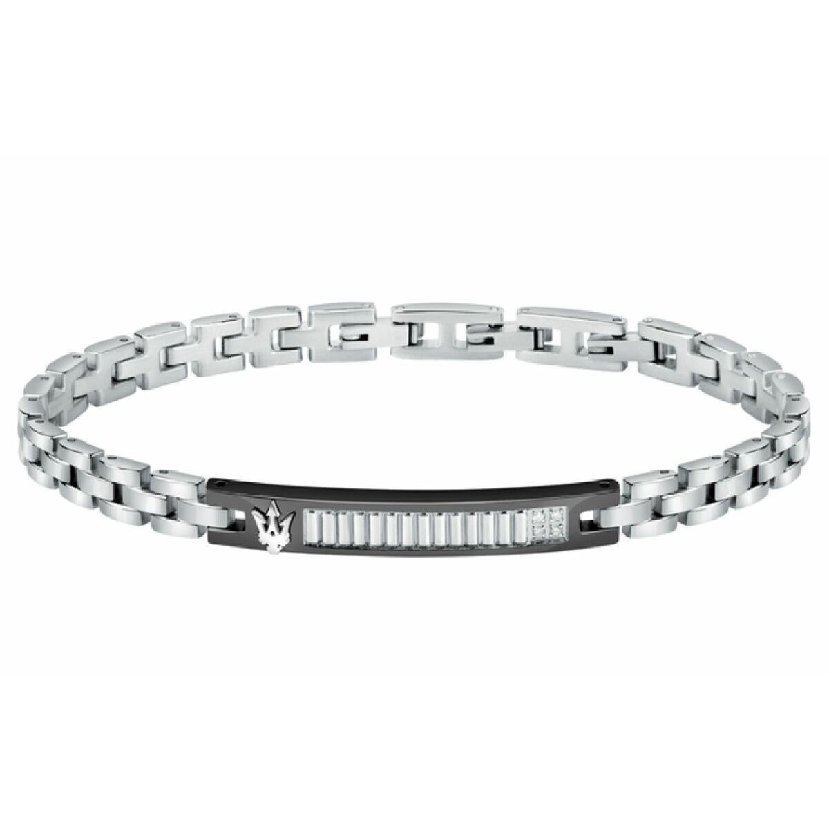 Men's Bracelet Maserati Stainless steel 21,5 cm Silver