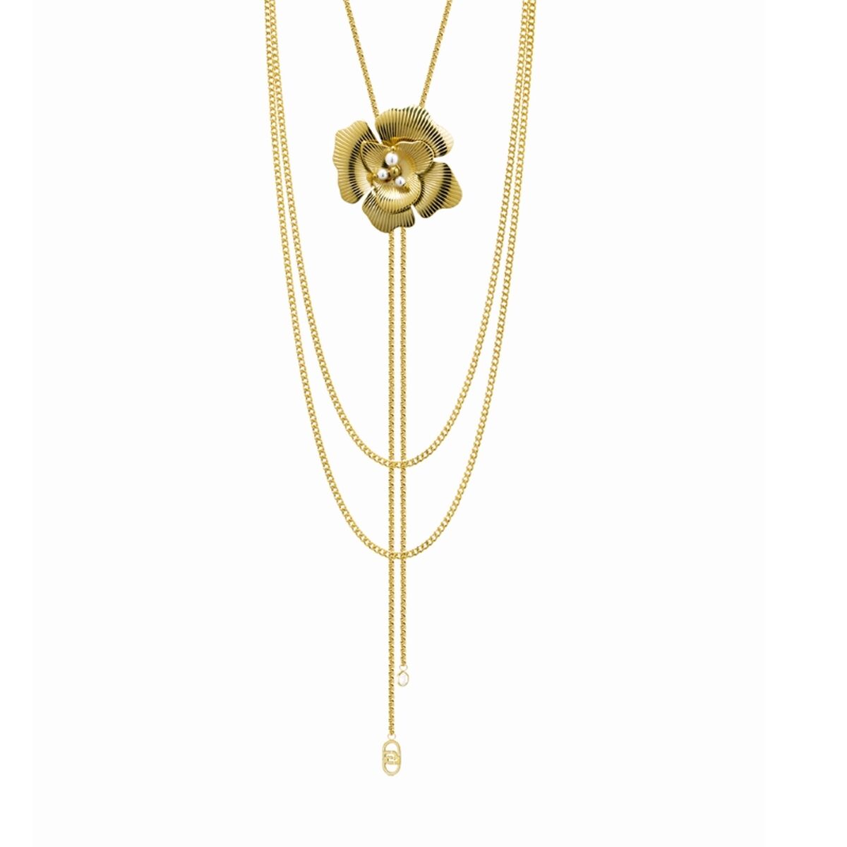 Ladies' Necklace LIU JO LJ3078 Golden