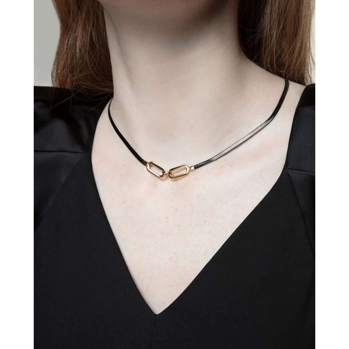 Ladies' Necklace Viceroy 75371C01010 Black