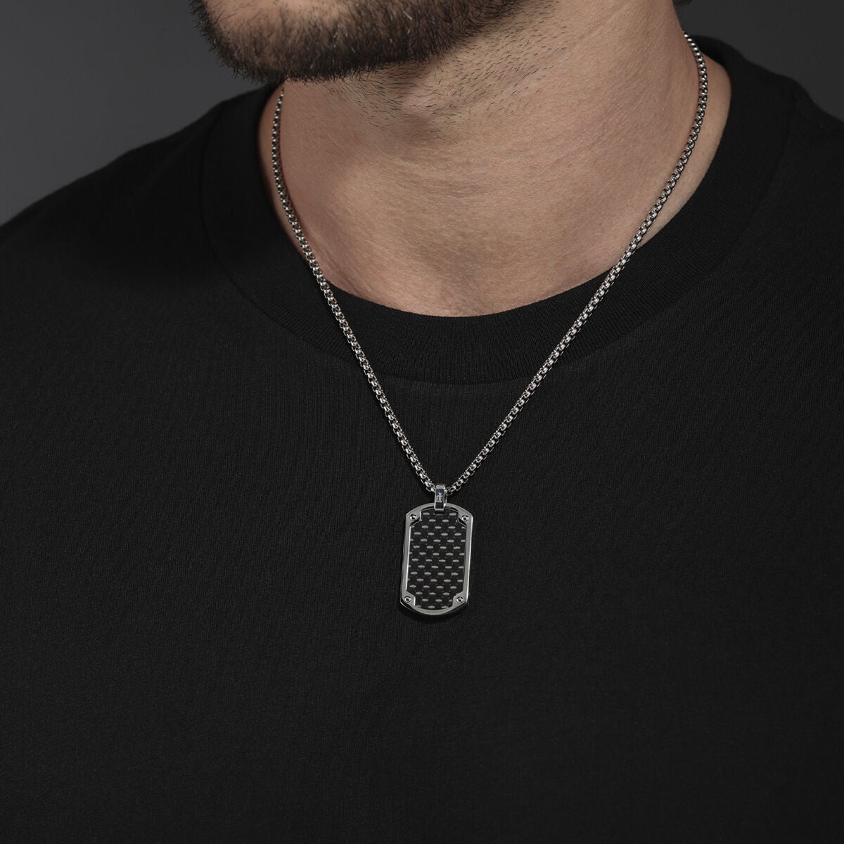 Men's Necklace Police PEAGN0041701 Black