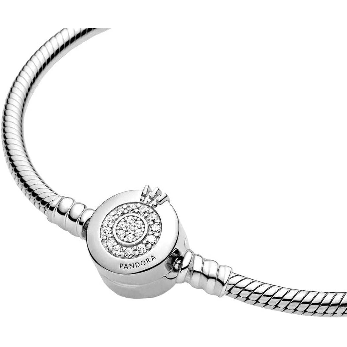 Ladies' Bracelet Pandora SPARKLING CROWN O SNAKE CHAIN - SIZE 20 20 cm