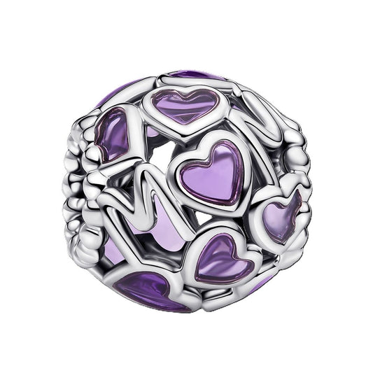 Ladies' Beads Pandora 793772C01 Purple Silver