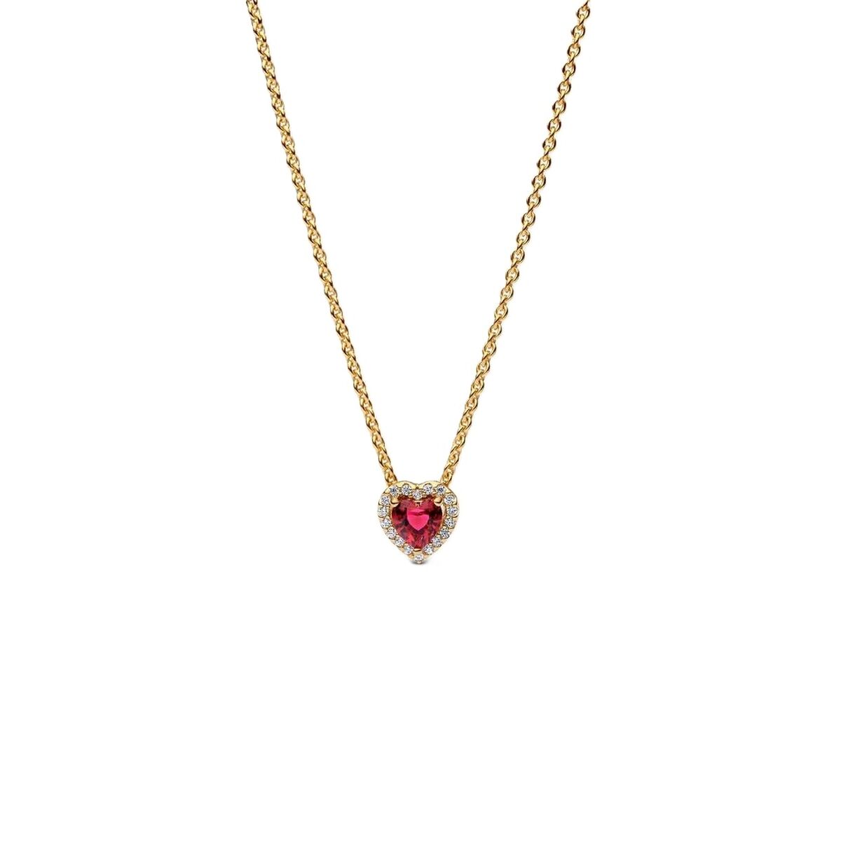 Ladies' Necklace Pandora 368425C02-45 Golden Pink