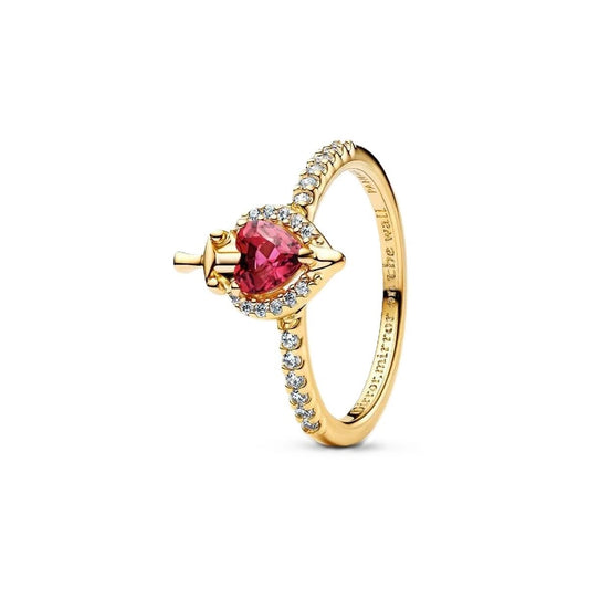Ladies' Ring Pandora 163422C01-56 Golden Pink
