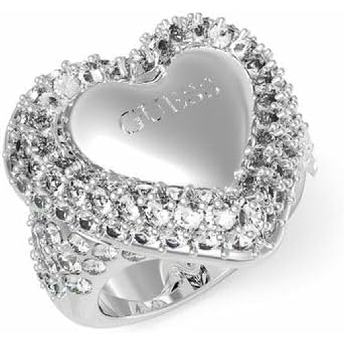 Ladies' Ring Guess JUBR05019JWRH52 Silver
