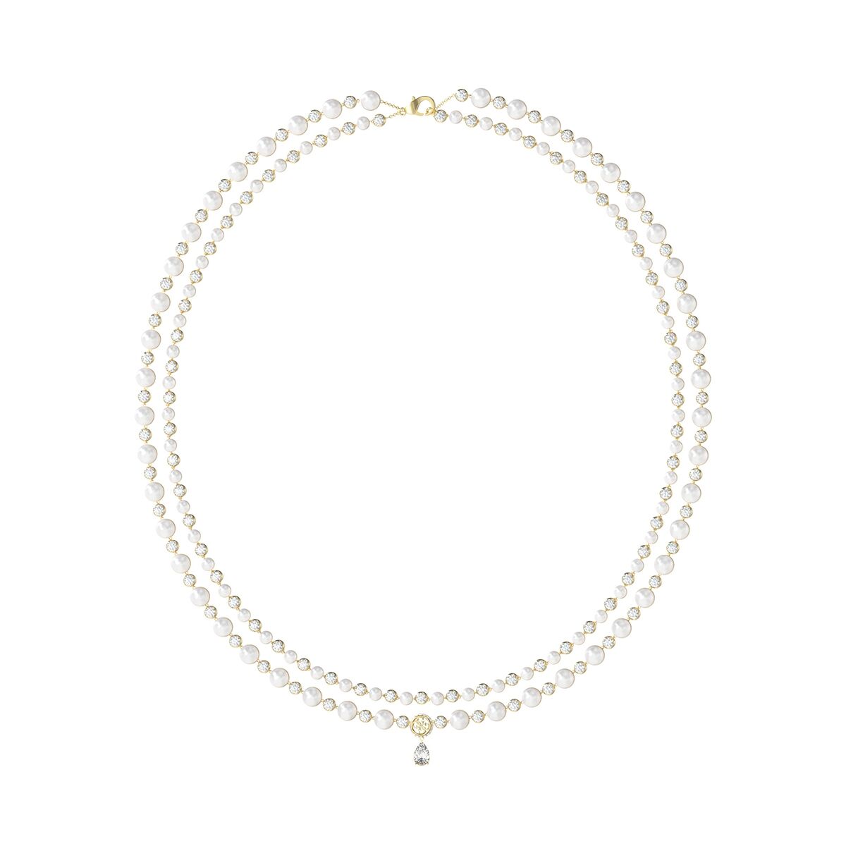 Ladies' Necklace Guess JUBN05576JWYGT-U White