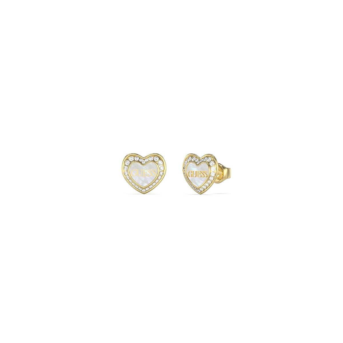 Ladies' Earrings Guess JUBE04028JWYGWHT-U Golden