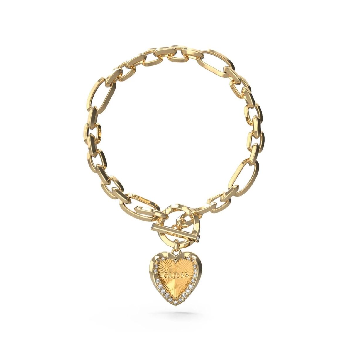 Ladies' Bracelet Guess JUBB04599JWYGS Silver