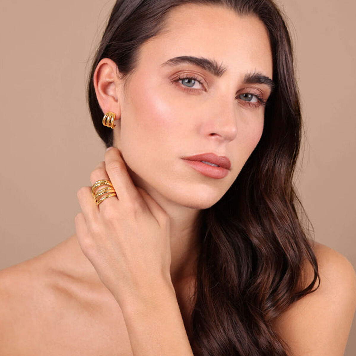 Ladies' Earrings Etrusca WSET00871.YG Golden