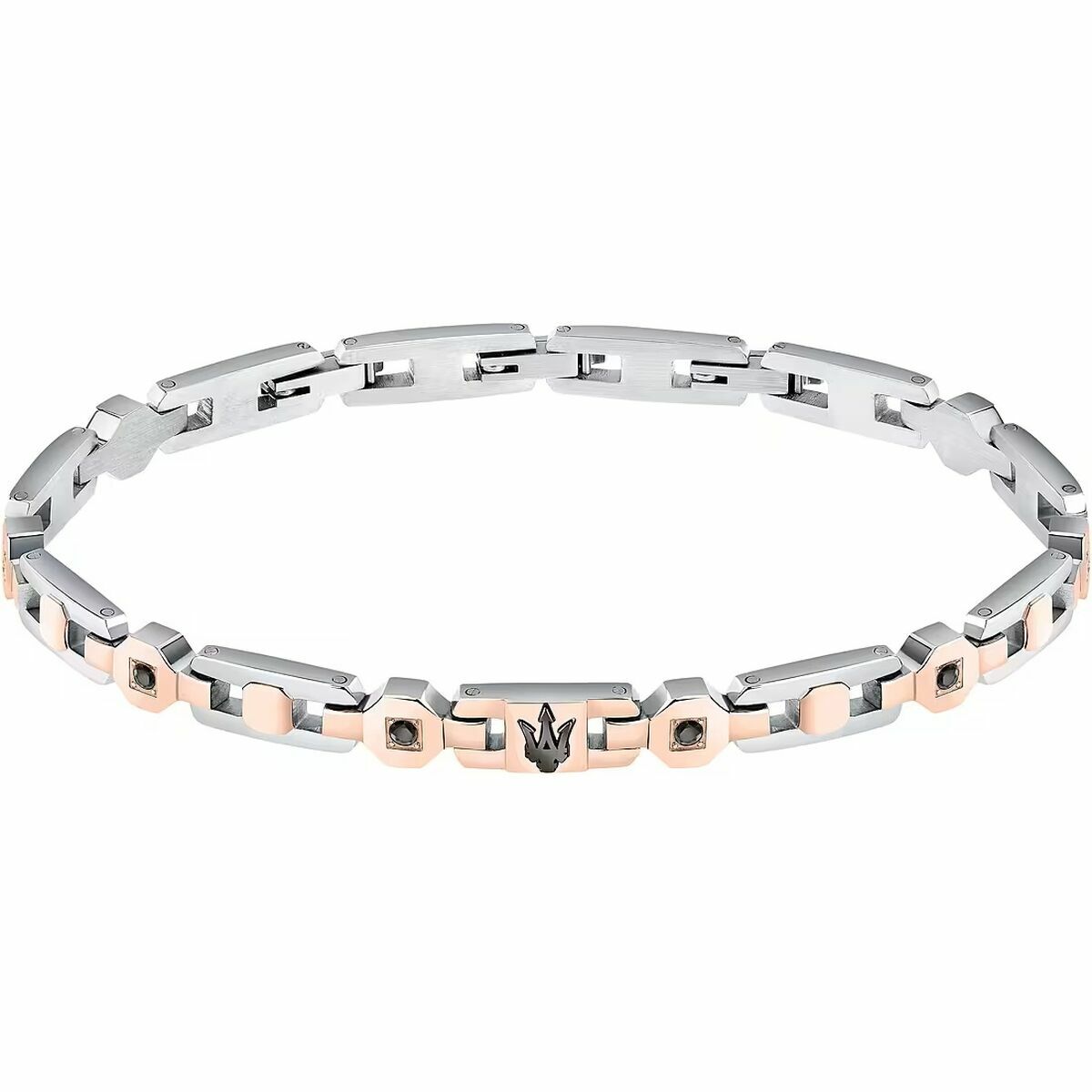 Men's Bracelet Maserati Stainless steel 21,5 cm Silver