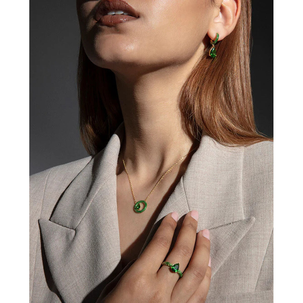 Ladies' Ring Viceroy 15122A018-32 Golden Green 18