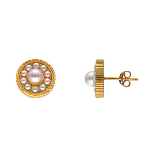Earrings Majorica 17732.01.1.E00.906.1 Golden