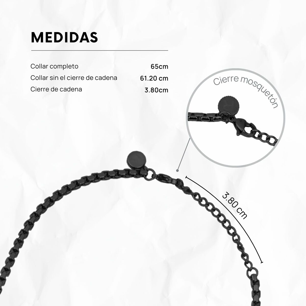Men's Necklace Radiant RH000271 Black