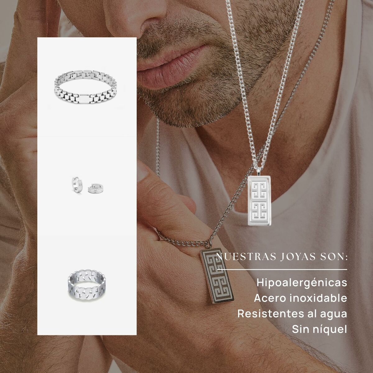 Men's Necklace Radiant RH000271 Black