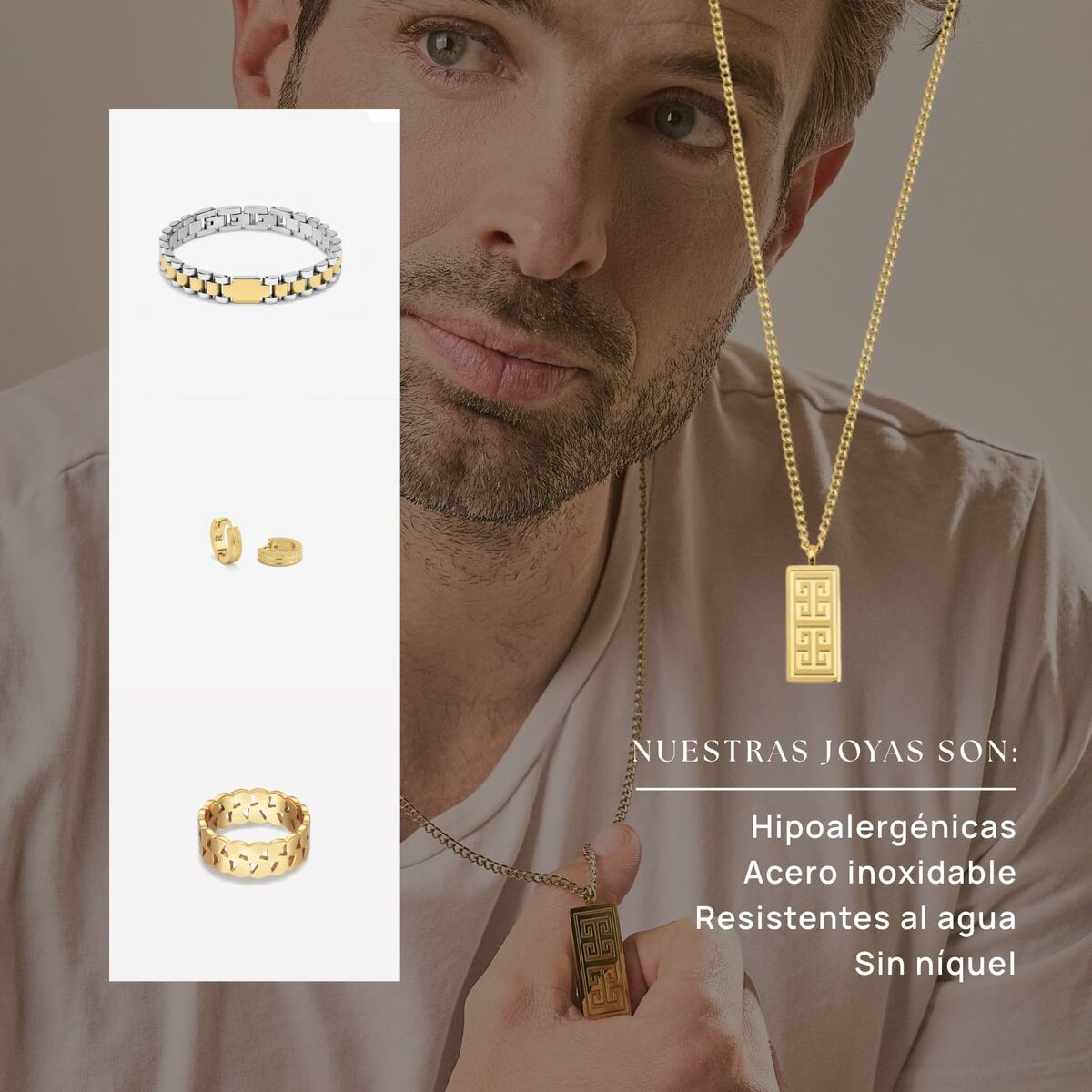 Men's Pendant Radiant RH000273 Golden