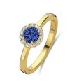 Ladies' Ring New Bling 9NB-1540-56 16 Golden Blue