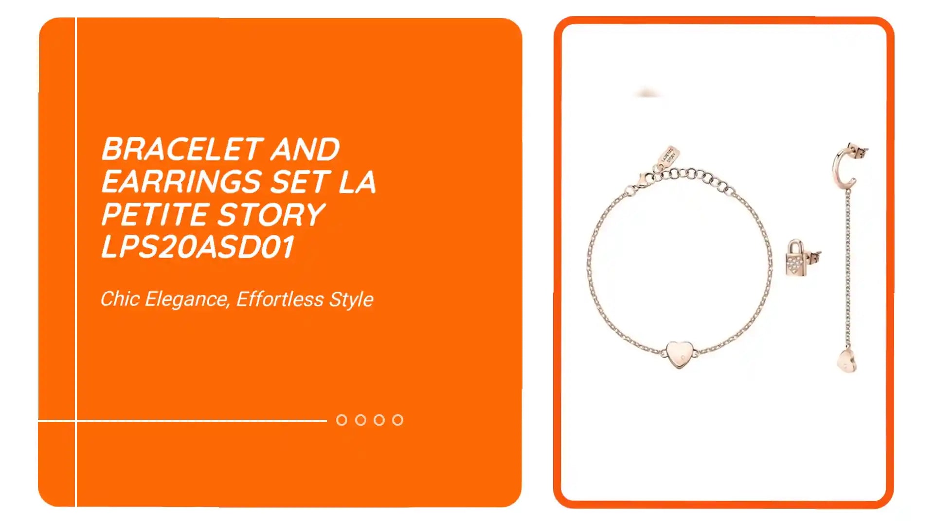 Bracelet and Earrings Set La Petite Story LPS20ASD01 by@Outfy